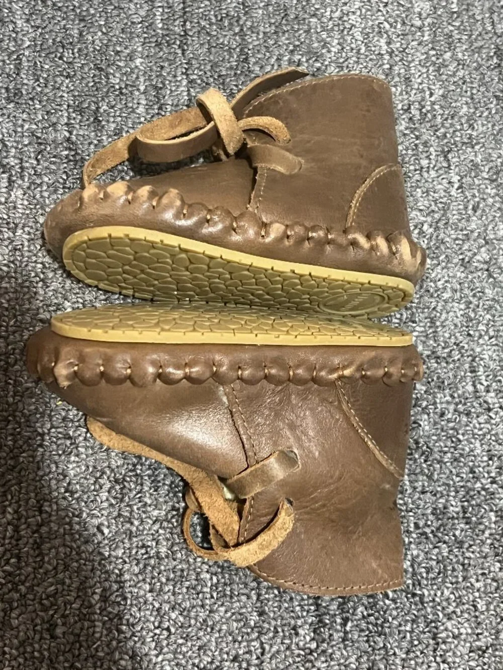 Donsje Pina Classic Booties Cognac Classic Leather 12-18 Months